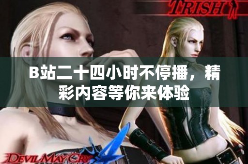 B站二十四小时不停播，精彩内容等你来体验