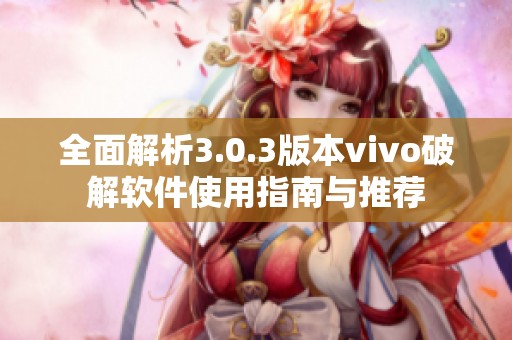 全面解析3.0.3版本vivo破解软件使用指南与推荐
