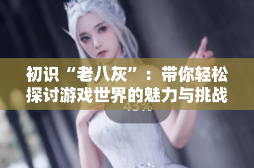 初识“老八灰”：带你轻松探讨游戏世界的魅力与挑战