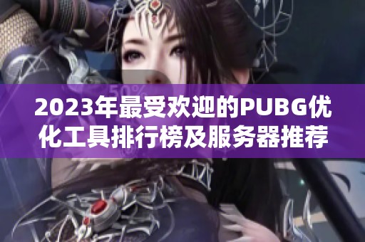 2023年最受欢迎的PUBG优化工具排行榜及服务器推荐
