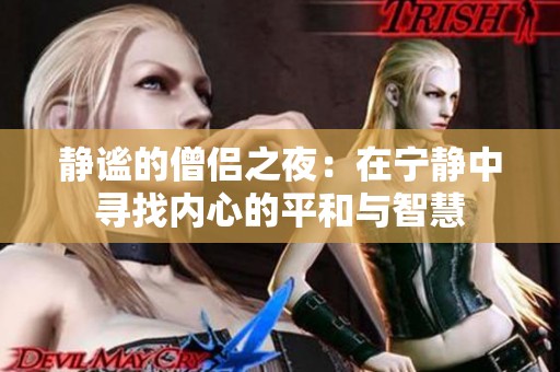 静谧的僧侣之夜：在宁静中寻找内心的平和与智慧