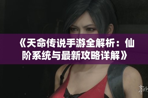 《天命传说手游全解析：仙阶系统与最新攻略详解》