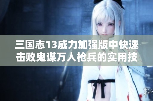 三国志13威力加强版中快速击败鬼谋万人枪兵的实用技巧分享