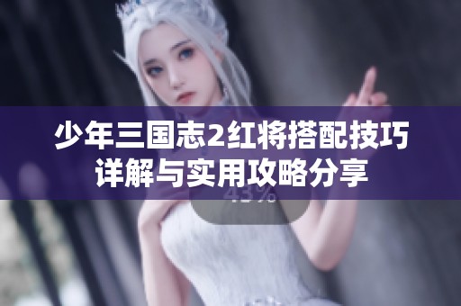 少年三国志2红将搭配技巧详解与实用攻略分享