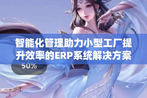 智能化管理助力小型工厂提升效率的ERP系统解决方案