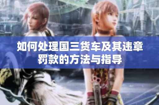 如何处理国三货车及其违章罚款的方法与指导