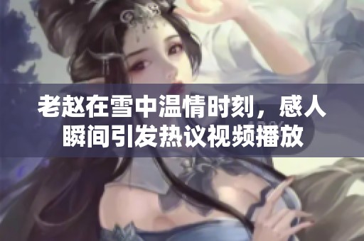 老赵在雪中温情时刻，感人瞬间引发热议视频播放