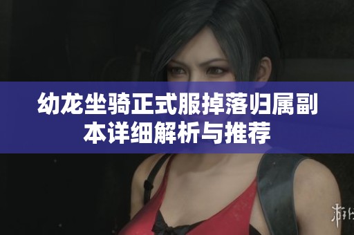 幼龙坐骑正式服掉落归属副本详细解析与推荐