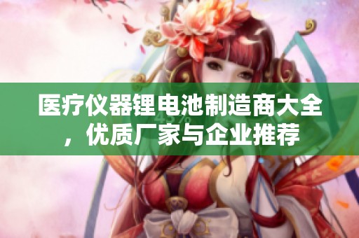 医疗仪器锂电池制造商大全，优质厂家与企业推荐