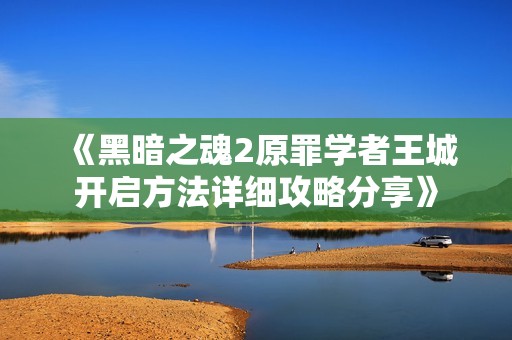 《黑暗之魂2原罪学者王城开启方法详细攻略分享》