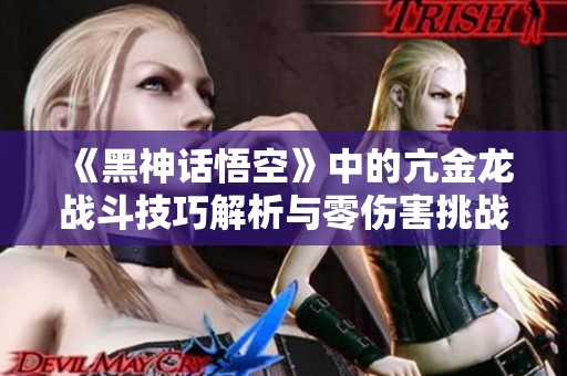 《黑神话悟空》中的亢金龙战斗技巧解析与零伤害挑战攻略