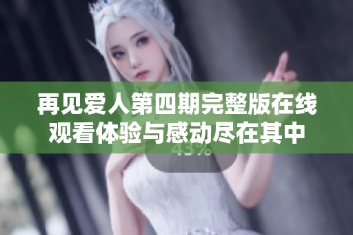 再见爱人第四期完整版在线观看体验与感动尽在其中