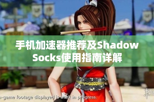 手机加速器推荐及ShadowSocks使用指南详解
