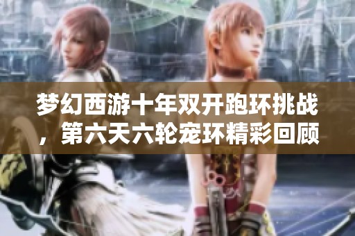 梦幻西游十年双开跑环挑战，第六天六轮宠环精彩回顾