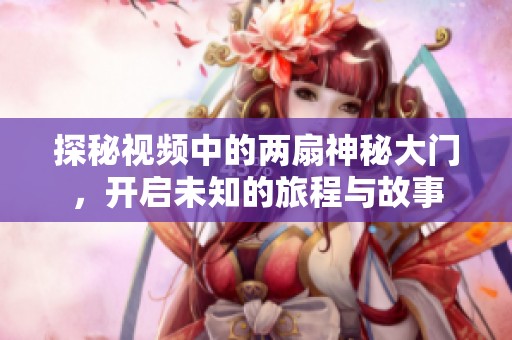 探秘视频中的两扇神秘大门，开启未知的旅程与故事