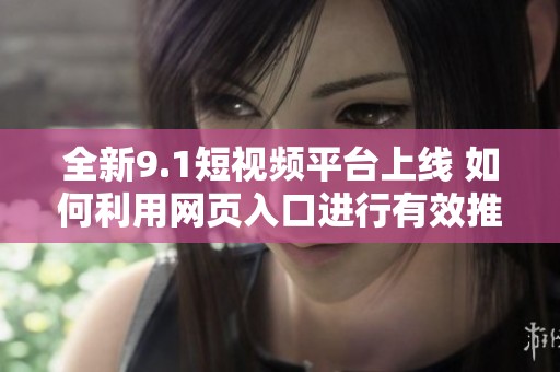全新9.1短视频平台上线 如何利用网页入口进行有效推广