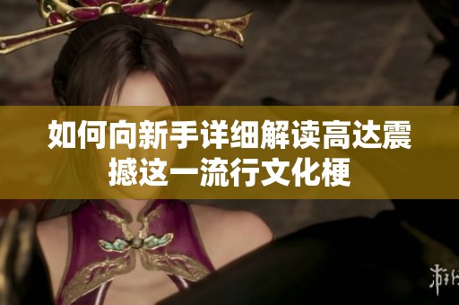 如何向新手详细解读高达震撼这一流行文化梗
