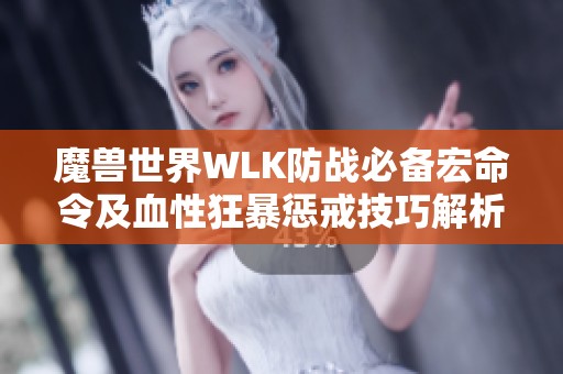 魔兽世界WLK防战必备宏命令及血性狂暴惩戒技巧解析