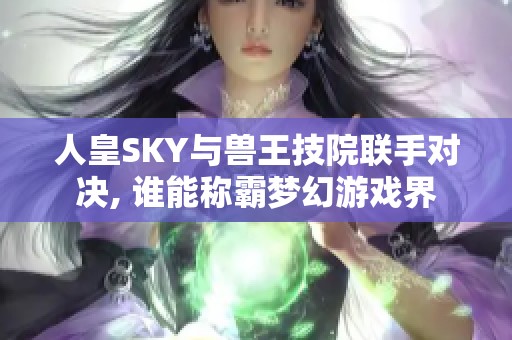 人皇SKY与兽王技院联手对决, 谁能称霸梦幻游戏界