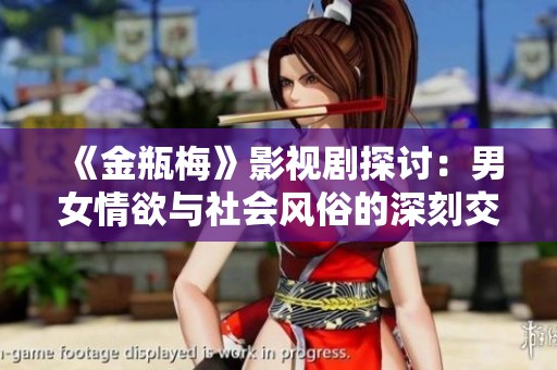 《金瓶梅》影视剧探讨：男女情欲与社会风俗的深刻交织