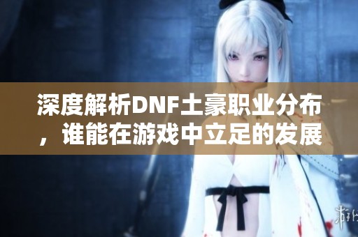 深度解析DNF土豪职业分布，谁能在游戏中立足的发展之路