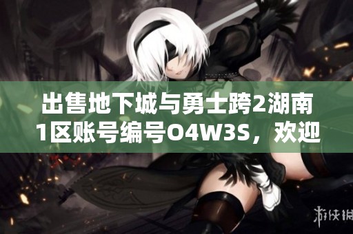 出售地下城与勇士跨2湖南1区账号编号O4W3S，欢迎咨询！