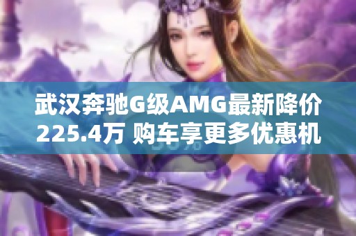 武汉奔驰G级AMG最新降价225.4万 购车享更多优惠机会