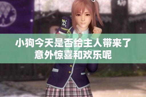 小狗今天是否给主人带来了意外惊喜和欢乐呢