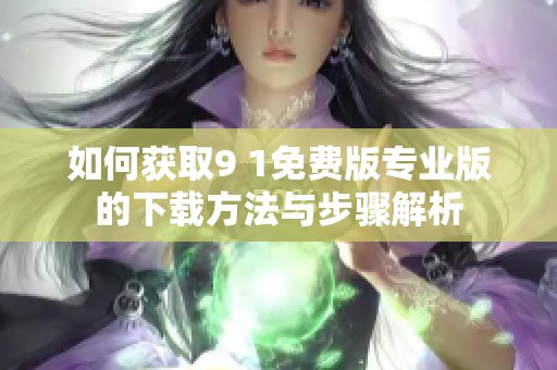 如何获取9 1免费版专业版的下载方法与步骤解析