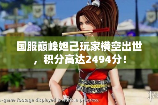 国服巅峰妲己玩家横空出世，积分高达2494分！