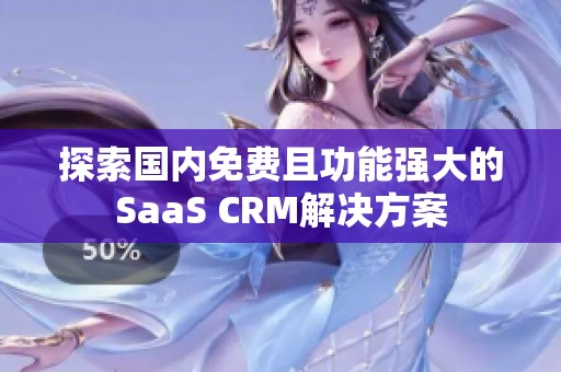 探索国内免费且功能强大的SaaS CRM解决方案