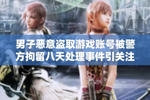男子恶意盗取游戏账号被警方拘留八天处理事件引关注