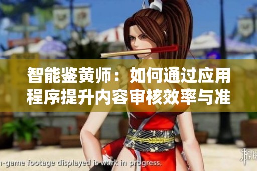 智能鉴黄师：如何通过应用程序提升内容审核效率与准确性