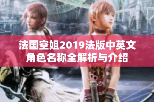 法国空姐2019法版中英文角色名称全解析与介绍