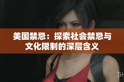 美国禁忌：探索社会禁忌与文化限制的深层含义