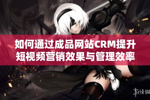 如何通过成品网站CRM提升短视频营销效果与管理效率