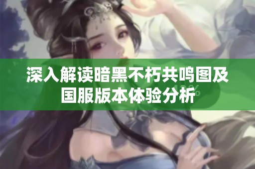 深入解读暗黑不朽共鸣图及国服版本体验分析