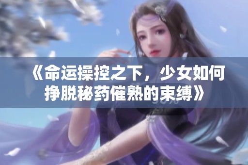 《命运操控之下，少女如何挣脱秘药催熟的束缚》