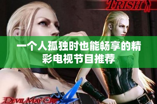 一个人孤独时也能畅享的精彩电视节目推荐