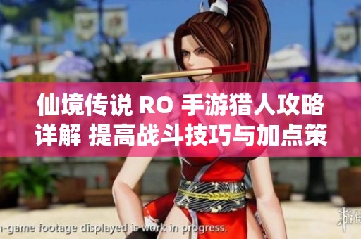 仙境传说 RO 手游猎人攻略详解 提高战斗技巧与加点策略全解析