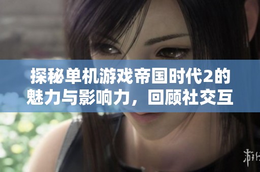 探秘单机游戏帝国时代2的魅力与影响力，回顾社交互动新方式的百态人生