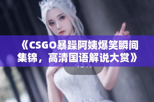 《CSGO暴躁阿姨爆笑瞬间集锦，高清国语解说大赏》