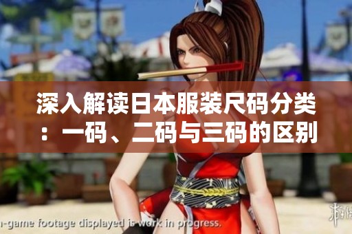 深入解读日本服装尺码分类：一码、二码与三码的区别解析