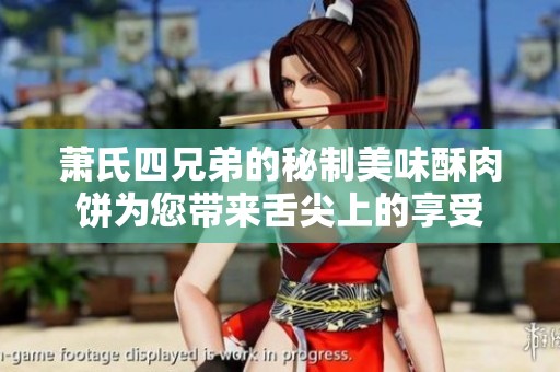 萧氏四兄弟的秘制美味酥肉饼为您带来舌尖上的享受