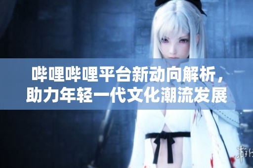 哔哩哔哩平台新动向解析，助力年轻一代文化潮流发展