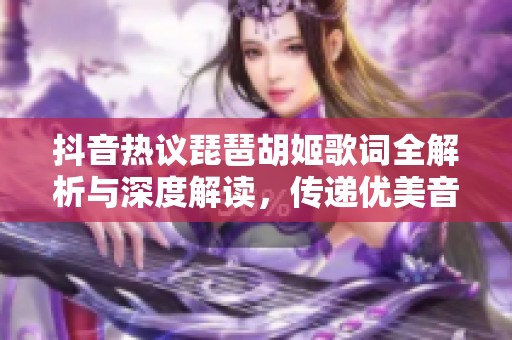 抖音热议琵琶胡姬歌词全解析与深度解读，传递优美音乐背后的故事