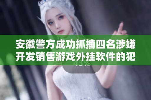 安徽警方成功抓捕四名涉嫌开发销售游戏外挂软件的犯罪嫌疑人