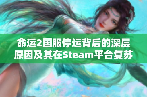 命运2国服停运背后的深层原因及其在Steam平台复苏的潜在路径探讨