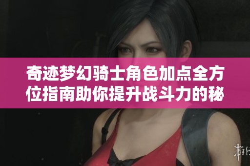 奇迹梦幻骑士角色加点全方位指南助你提升战斗力的秘密技巧解析