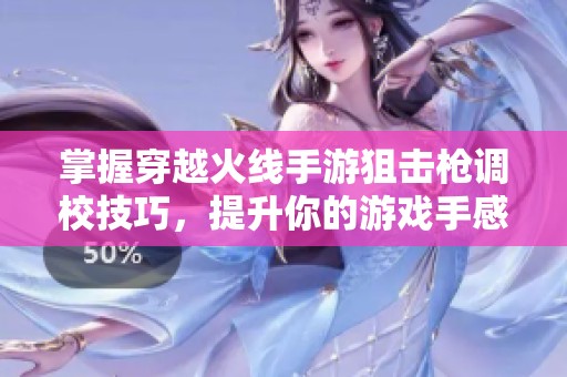 掌握穿越火线手游狙击枪调校技巧，提升你的游戏手感与精准射击能力秘籍